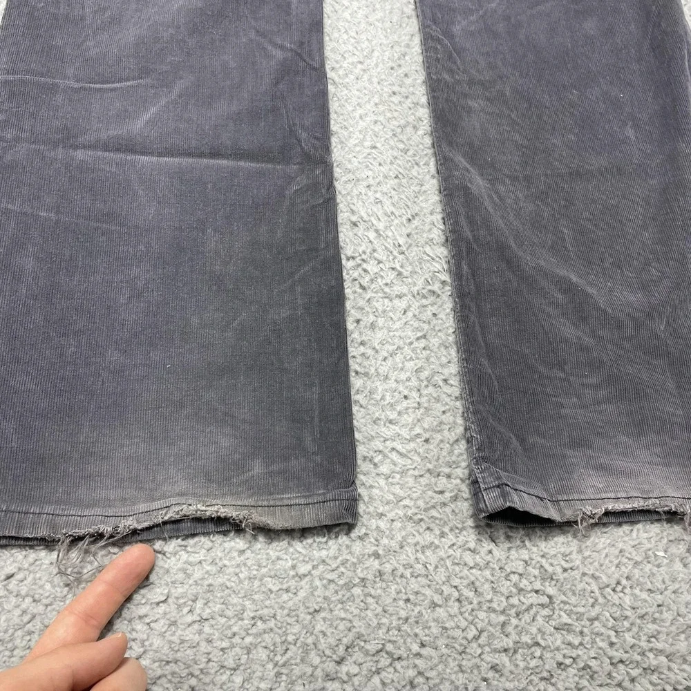 Levis Corduroy Pants Womens 10 Gray‎ 560 Slender Boot Cut Stretch Jeans Casual